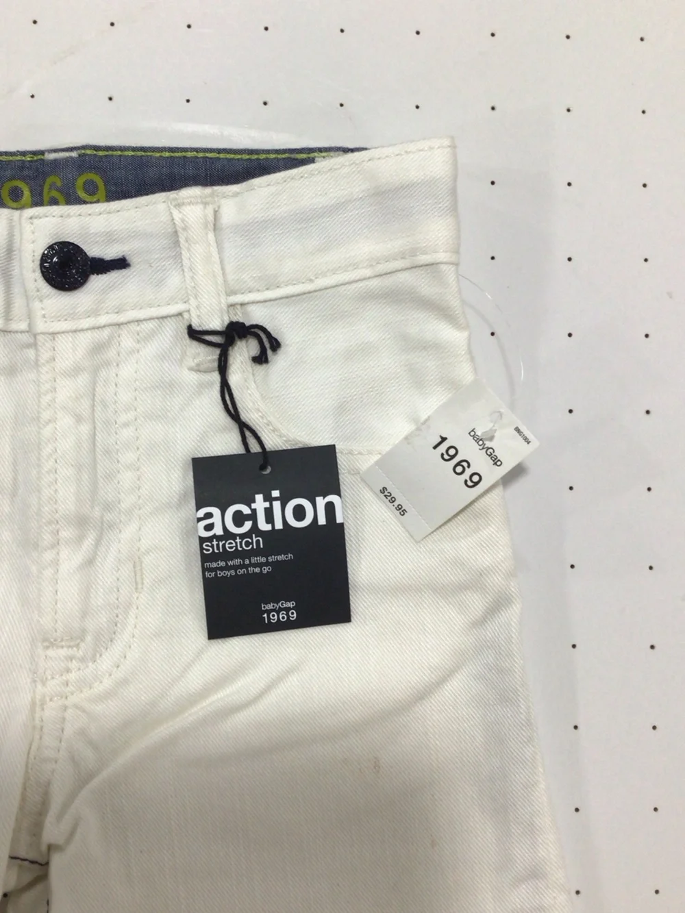 GAP Kids Cream Straight-Leg Jeans